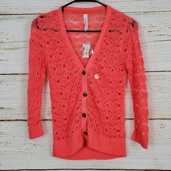 NWT Aeropostale Open Knit Sweater - Picture 2 of 4